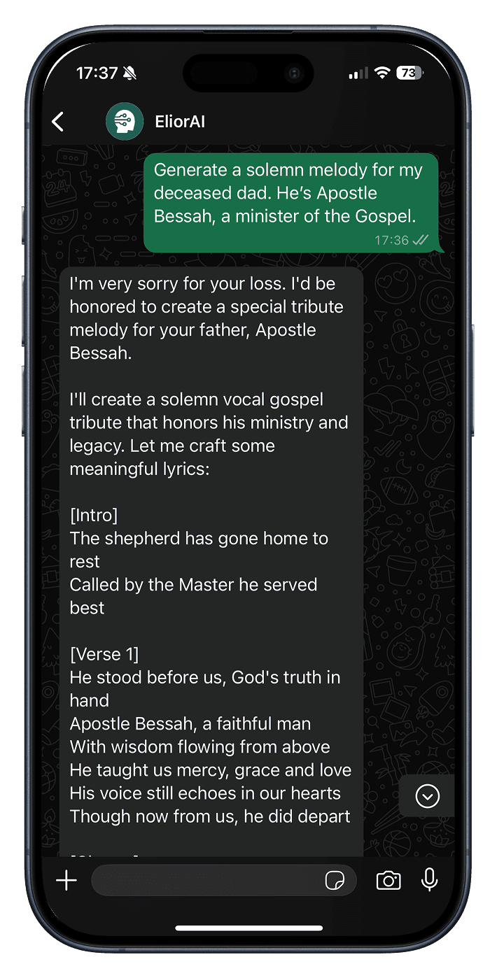 Custom Songs for Life's Special Moments example 2